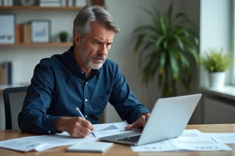 Comptable analysant l'impact du 293 B du CGI sur la trésorerie d'une entreprise