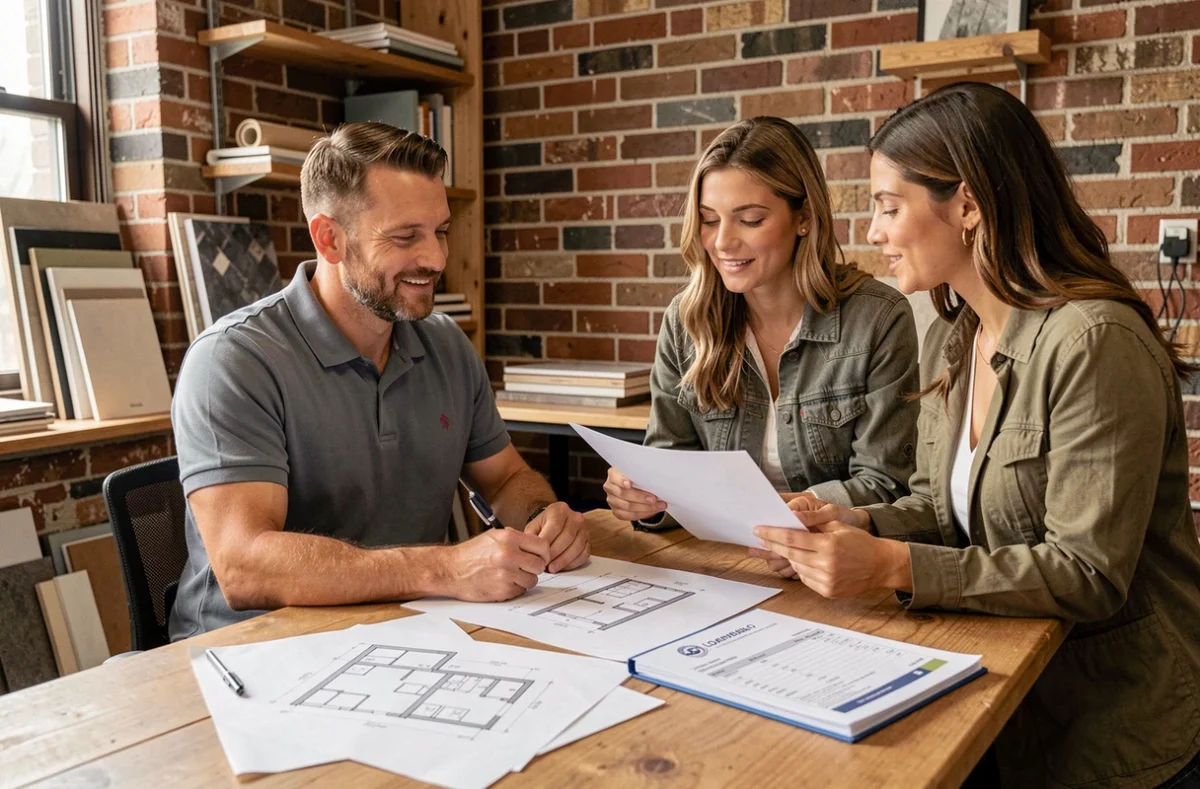 Conseiller de Tepee Travaux guidant un couple dans le financement de leur projet de rénovation immobilière